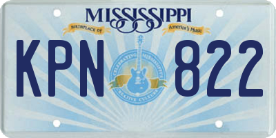 MS license plate KPN822