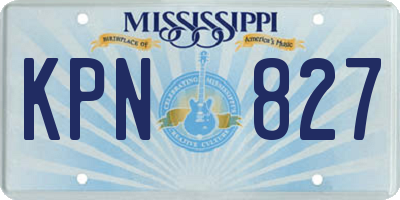 MS license plate KPN827