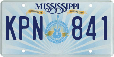 MS license plate KPN841