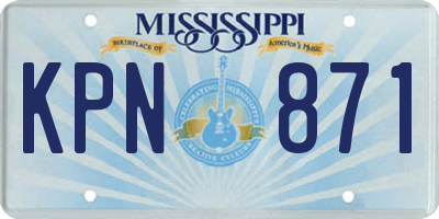 MS license plate KPN871