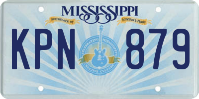 MS license plate KPN879