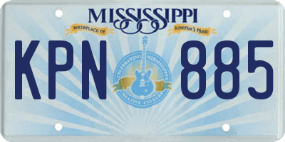 MS license plate KPN885