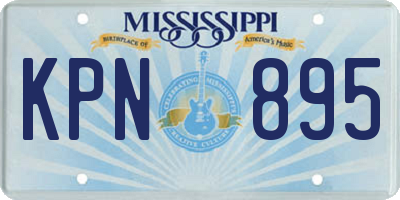 MS license plate KPN895