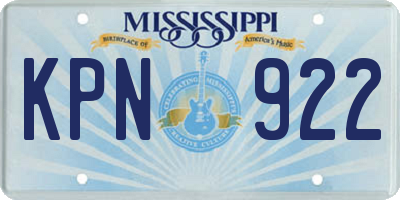 MS license plate KPN922