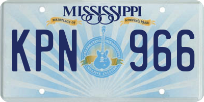 MS license plate KPN966