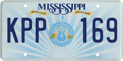 MS license plate KPP169