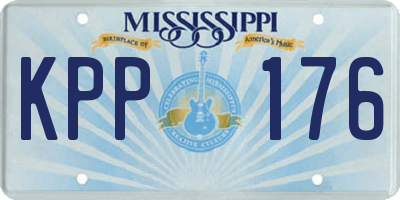 MS license plate KPP176