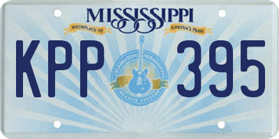 MS license plate KPP395