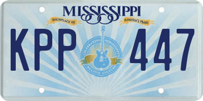MS license plate KPP447