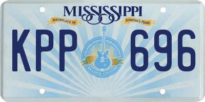 MS license plate KPP696