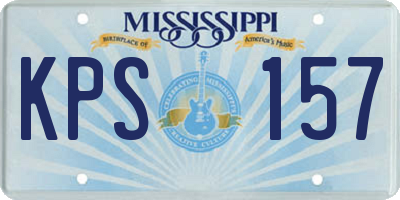 MS license plate KPS157