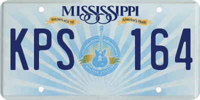 MS license plate KPS164
