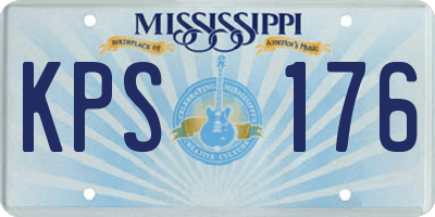 MS license plate KPS176