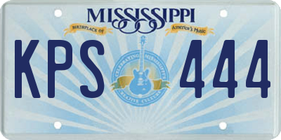 MS license plate KPS444