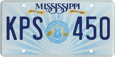 MS license plate KPS450