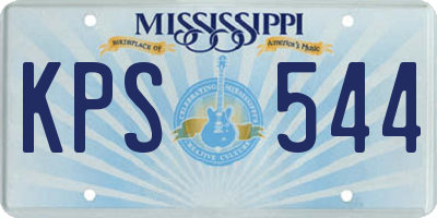 MS license plate KPS544