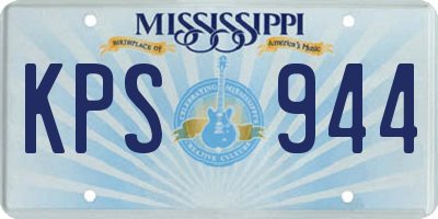 MS license plate KPS944