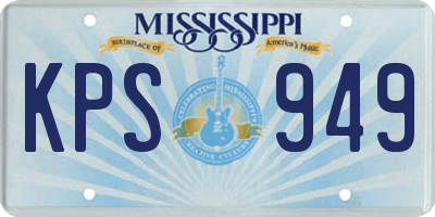 MS license plate KPS949