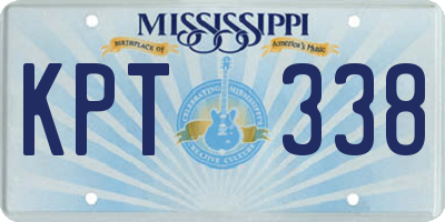 MS license plate KPT338