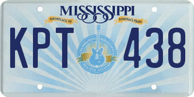 MS license plate KPT438