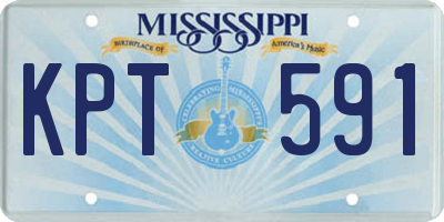 MS license plate KPT591