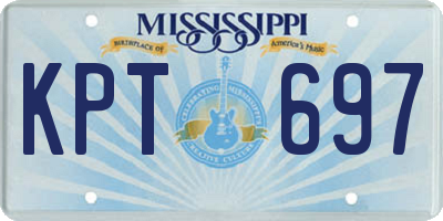 MS license plate KPT697