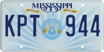 MS license plate KPT944