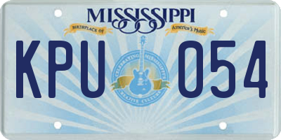 MS license plate KPU054