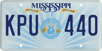MS license plate KPU440