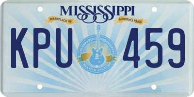 MS license plate KPU459