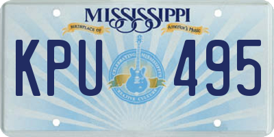 MS license plate KPU495