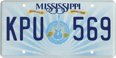 MS license plate KPU569