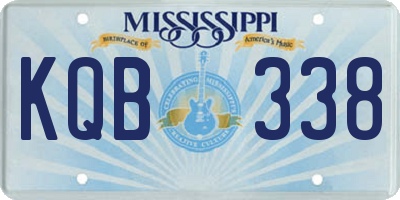 MS license plate KQB338