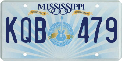MS license plate KQB479