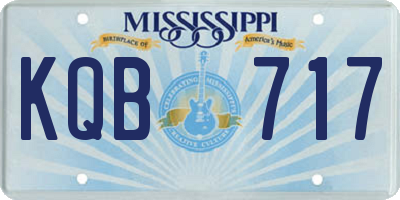 MS license plate KQB717