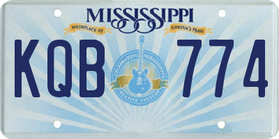 MS license plate KQB774