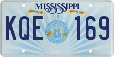 MS license plate KQE169