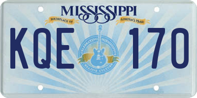 MS license plate KQE170