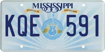 MS license plate KQE591