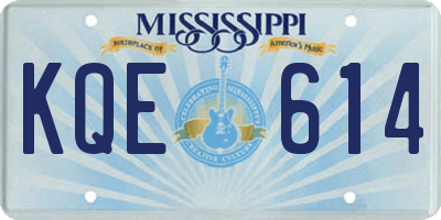 MS license plate KQE614