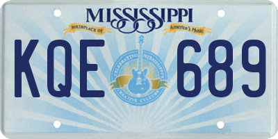 MS license plate KQE689
