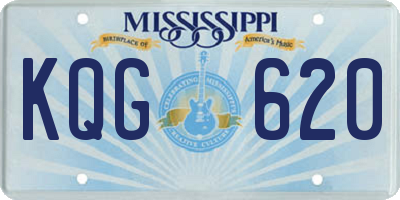 MS license plate KQG620
