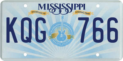 MS license plate KQG766