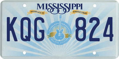 MS license plate KQG824