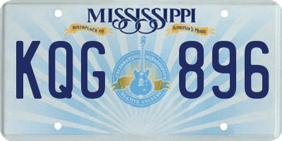 MS license plate KQG896