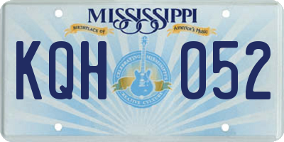 MS license plate KQH052