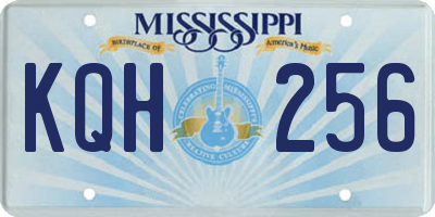MS license plate KQH256