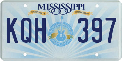 MS license plate KQH397