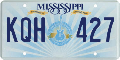 MS license plate KQH427