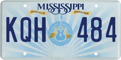 MS license plate KQH484